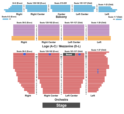 Orpheum Theatre Beauty and the Beast Seating Chart